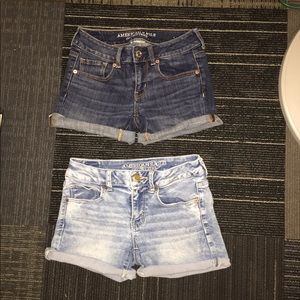 AEO midi shorts